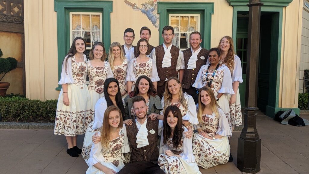 Cast Members in the UK Pavilion